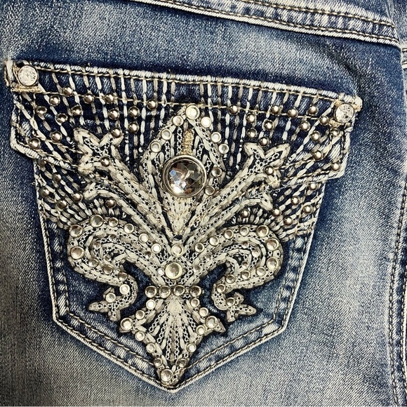 C est. 1846 denim classic fit jeans with pocket bling size 4 - Picture 7 of 10